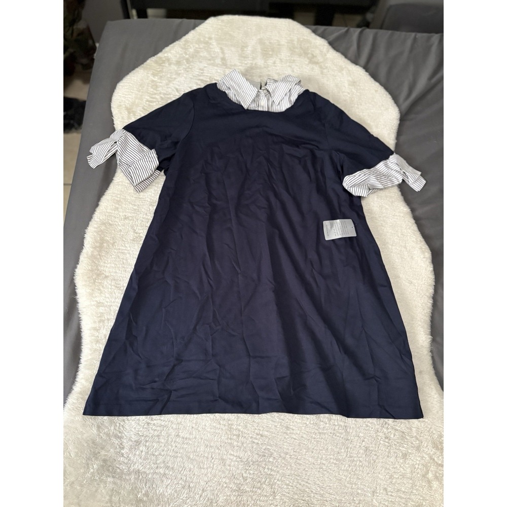 New 1901 Womens Navy‎ Blue Short Dress Collared Plus Size 24 NWT